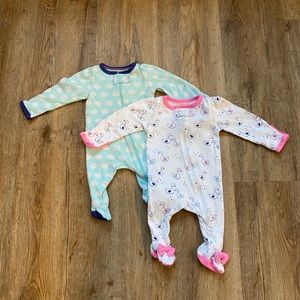 Cloud Island Sleep & Play Pajama Set 2 NB Newborn